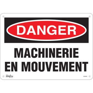 "Machinerie en Mouvement" Sign