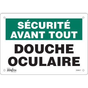 "Douche Oculaire" Sign