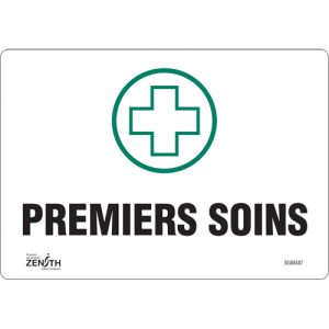 "Premiers Soins" Sign