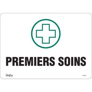 "Premiers Soins" Sign