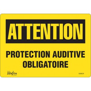 "Protection Auditive Obligatoire" Sign