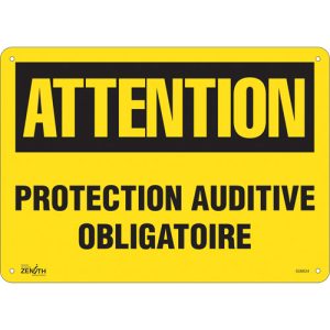 "Protection Auditive Obligatoire" Sign
