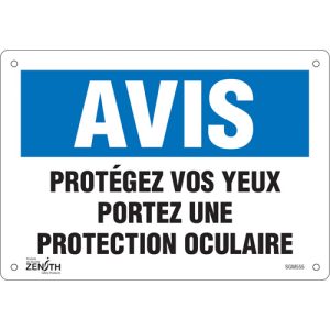 "Protégez vos Yeux" Sign