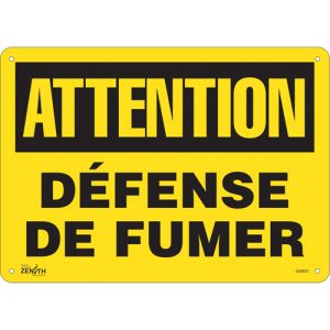 "Défense De Fumer" Sign
