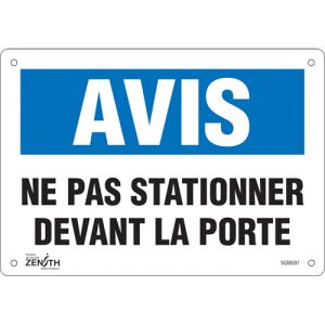 "Ne Pas Stationner" Sign