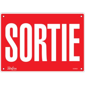 "Sortie" Sign