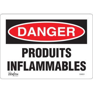 "Produits Inflammables" Sign