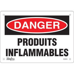 "Produits Inflammables" Sign