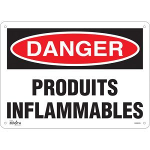 "Produits Inflammables" Sign