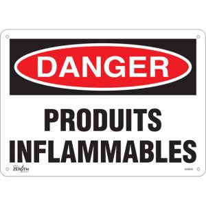 "Produits Inflammables" Sign