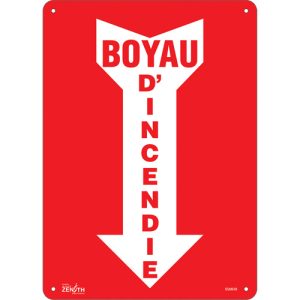 "Boyau D'Incendie" Arrow Sign