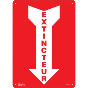 "Extincteur" Arrow Sign