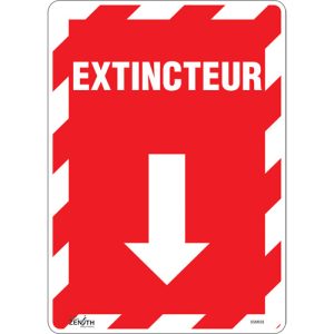 "Extincteur" Arrow Sign
