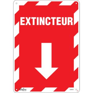 "Extincteur" Arrow Sign