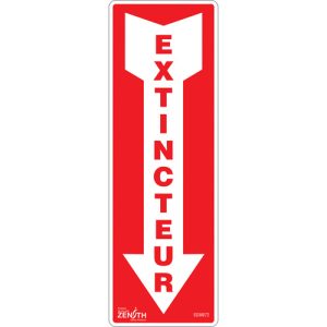 "Extincteur" Arrow Sign