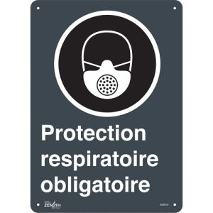 "Protection Respiratoire Obligatoire" Sign
