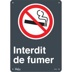 "Interdit De Fumer" Sign