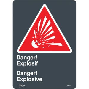 "Explosif/Explosive" Sign