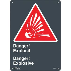 "Explosif/Explosive" Sign