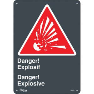 "Explosif/Explosive" Sign