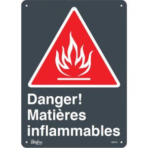 "Matières Inflammables" Sign