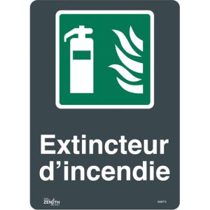"Extincteur D'Incendie" Sign