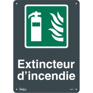"Extincteur D'Incendie" Sign