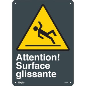 "Surface Glissante" Sign