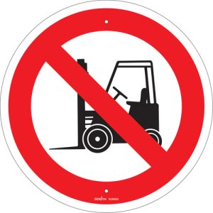 No Forklifts CSA Safety Sign