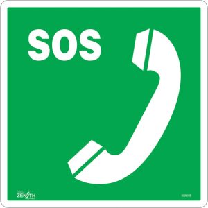 Emergency Telephone CSA Safety Sign