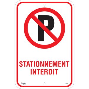 "Stationnement Interdit" Sign