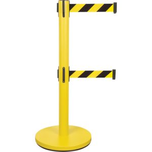 Dual Belt Crowd Control Barrier